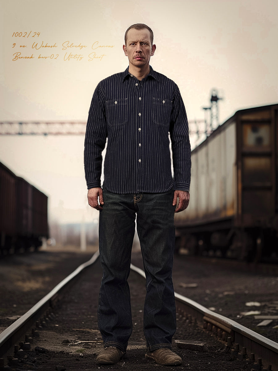 Universal Works - Soft Flannel Utility Shirt in Navy – The Rugged Society