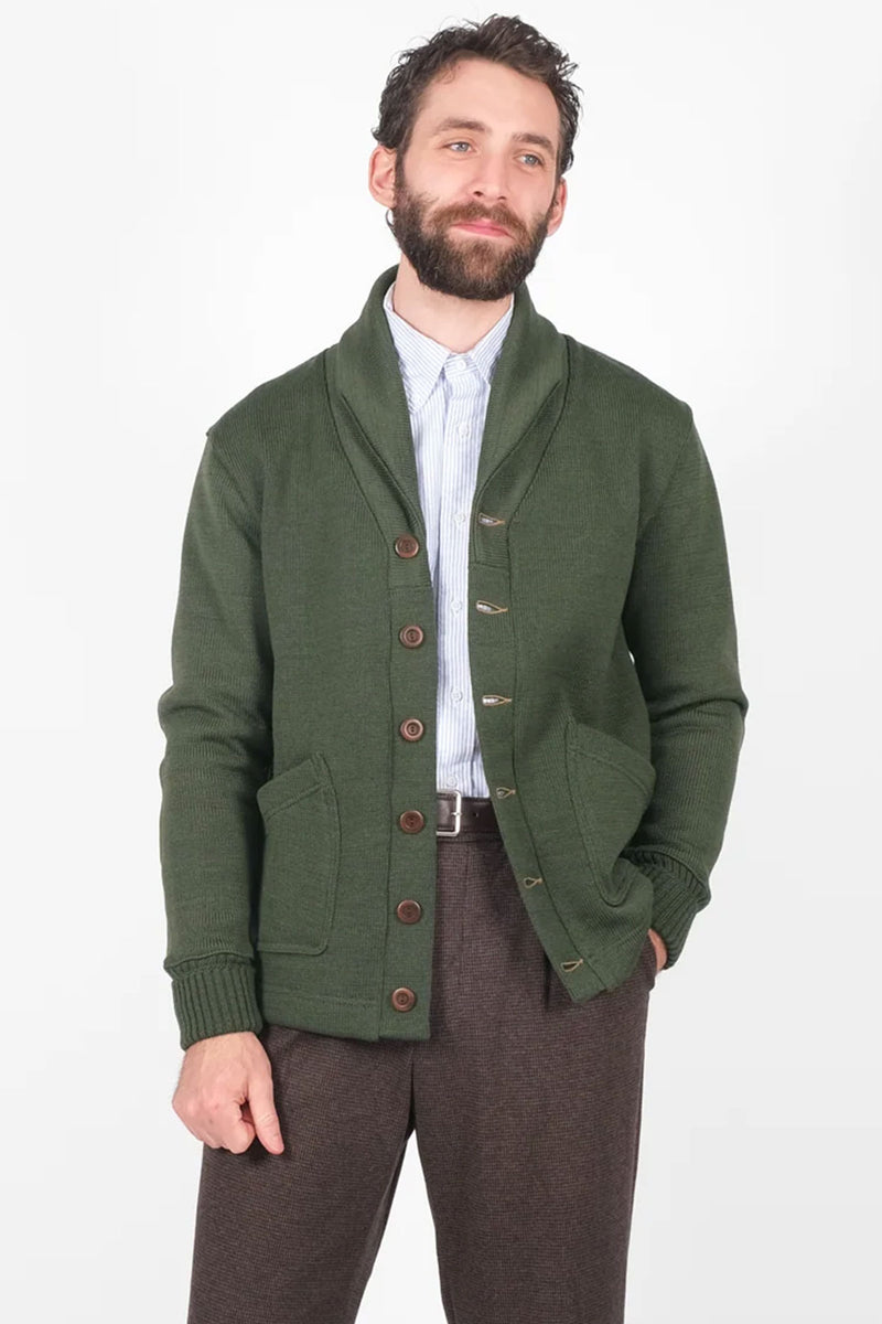 Dehen1920 - Shawl Sweater Coat 2.0 - Spruce Green – The Rugged Society