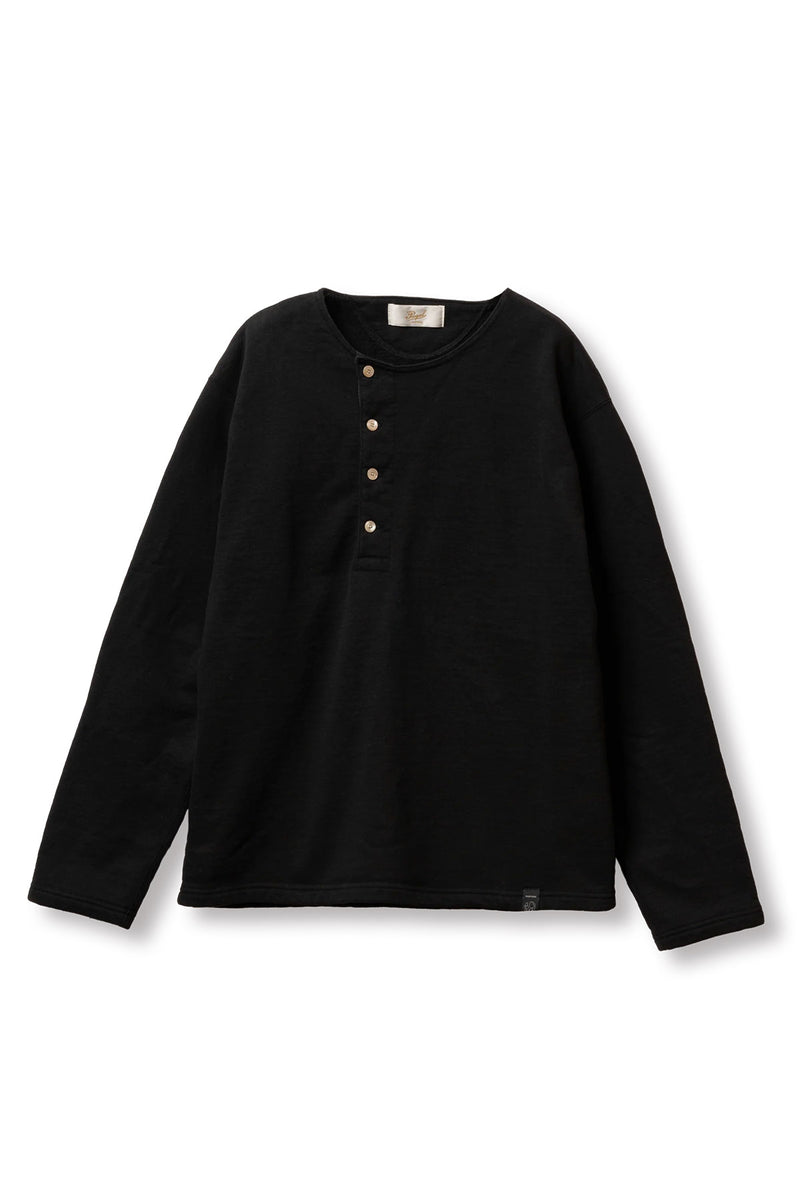 Prequel - C1011 Henley Sweatshirt (15.5oz. Black) – The Rugged Society