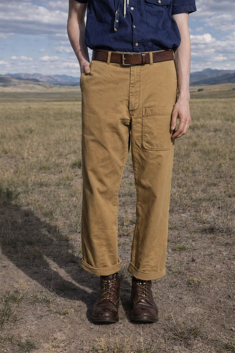 Scarti Lab - 136 SW350 Japanese HBT Cotton Trousers - Limited
