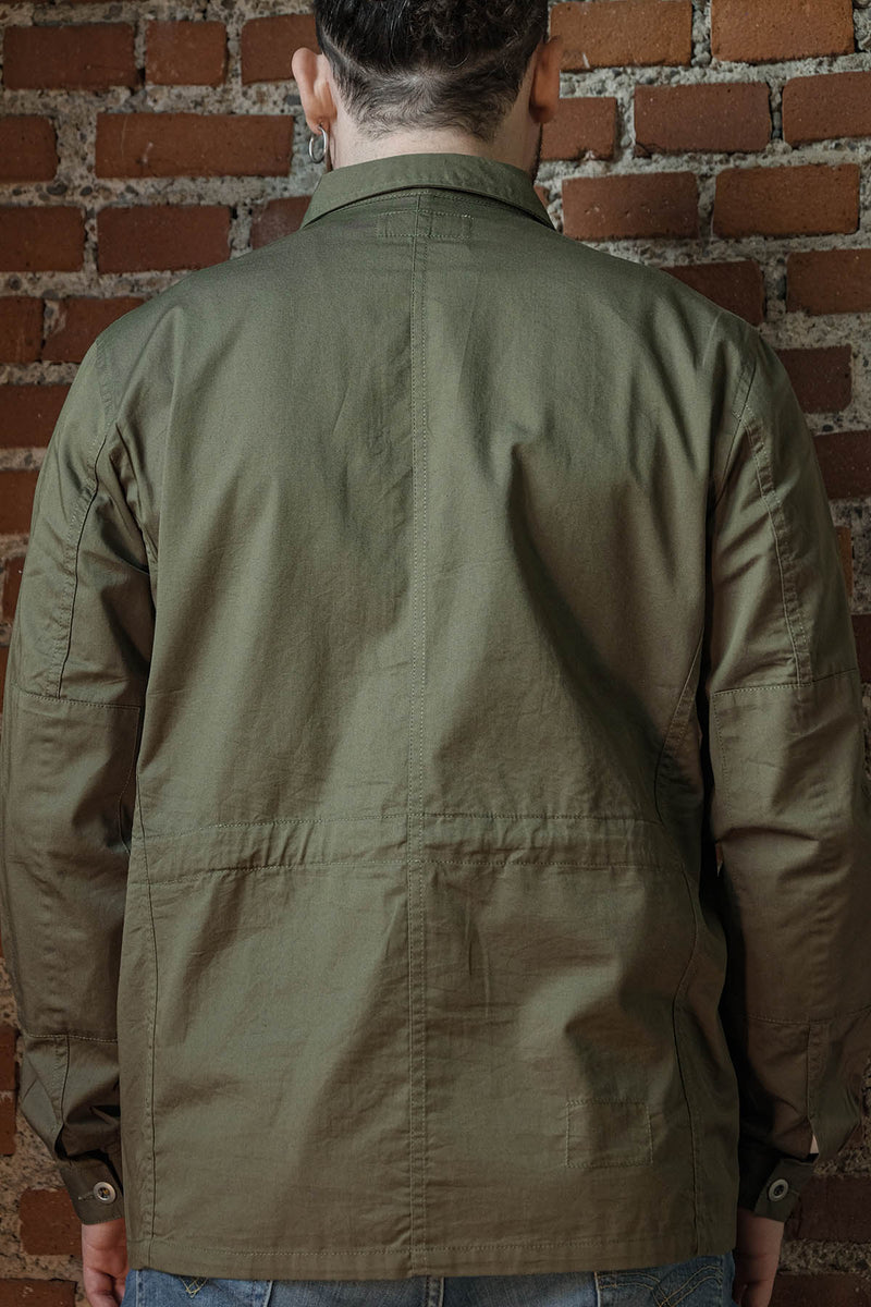 Universal Works MW Fatigue Jacket In Light Olive Twill – The