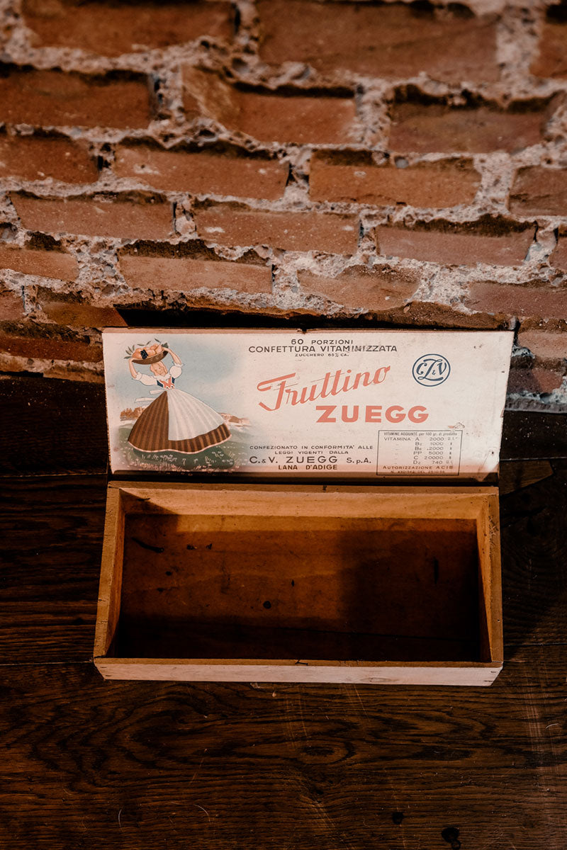 1950's "Fruttino Zuegg" Wooden Box