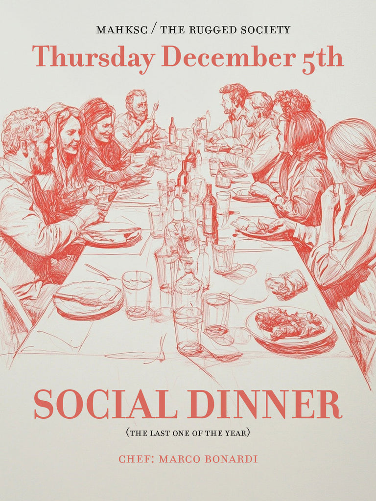 Social Dinner: December 5th (The last one of the year)