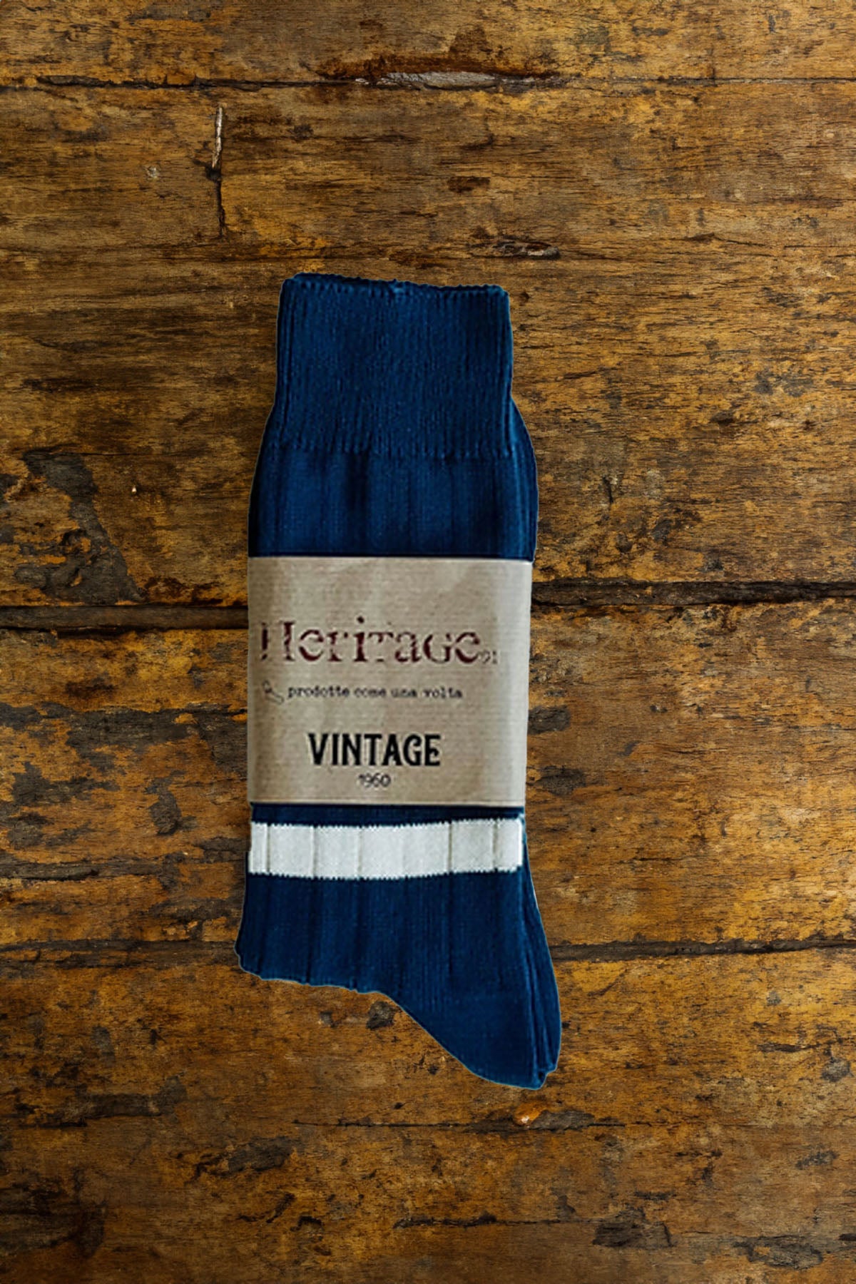 Heritage9.1 - Vintage 1960 - Denim w/ Double Natural Stripe