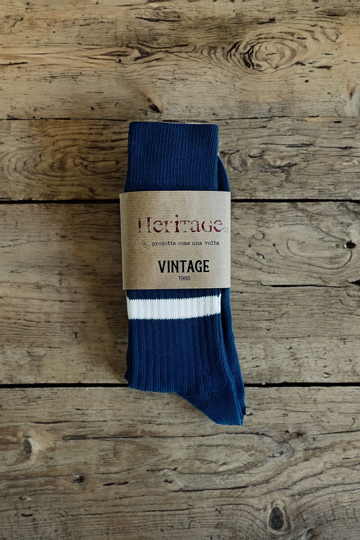 Heritage9.1 - Vintage 1980 - Denim w/ Natural and Lobster Stripe