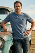 Freenote Cloth - 9 Ounce Pocket Tee - Faded Blue