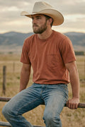 Freenote Cloth - 9 Ounce Pocket Tee - Rust