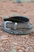 Alberto Luti - Type 308/27 Broken Arrow Mud Gray Suede Leather Belt