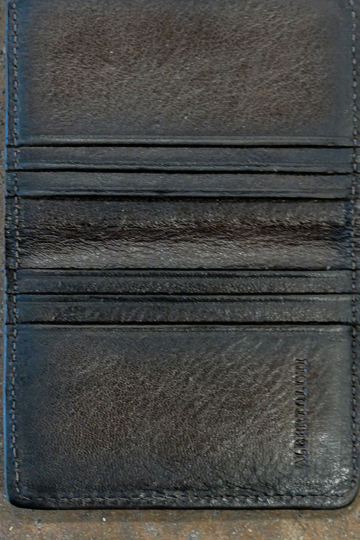 Alberto Luti - Card Holder with small stud in Suede Leather
