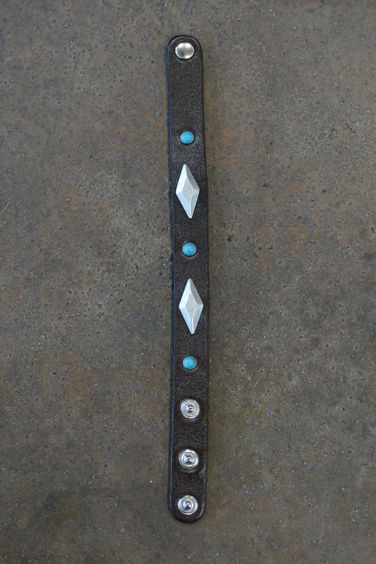 Alberto Luti - Bracelet with studs and turquoise dots