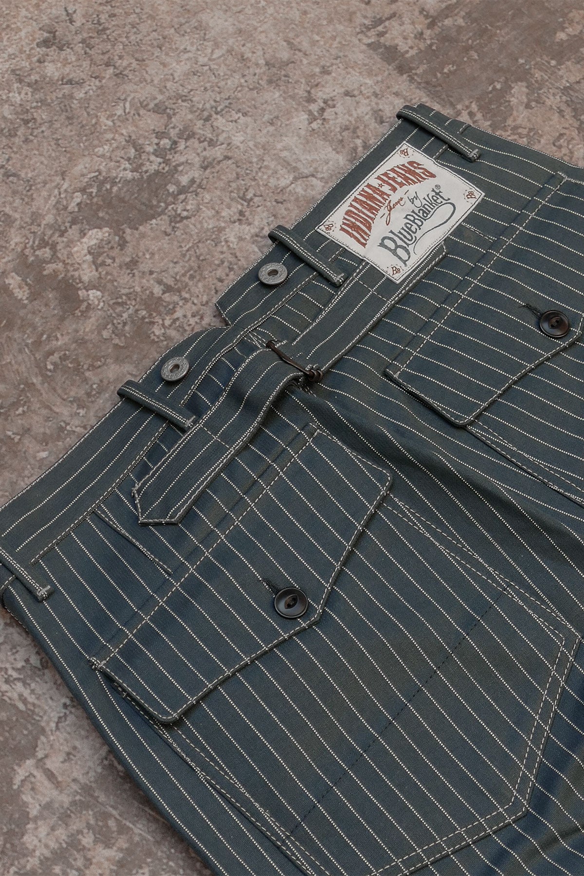 Blue Blanket - IJ2 IT127 WAIST OVERALL, 11.25 oz. Italian Custom Made Selvedge Fabric