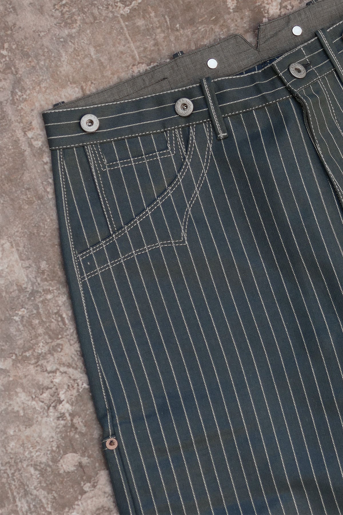 Blue Blanket - IJ2 IT127 WAIST OVERALL, 11.25 oz. Italian Custom Made Selvedge Fabric