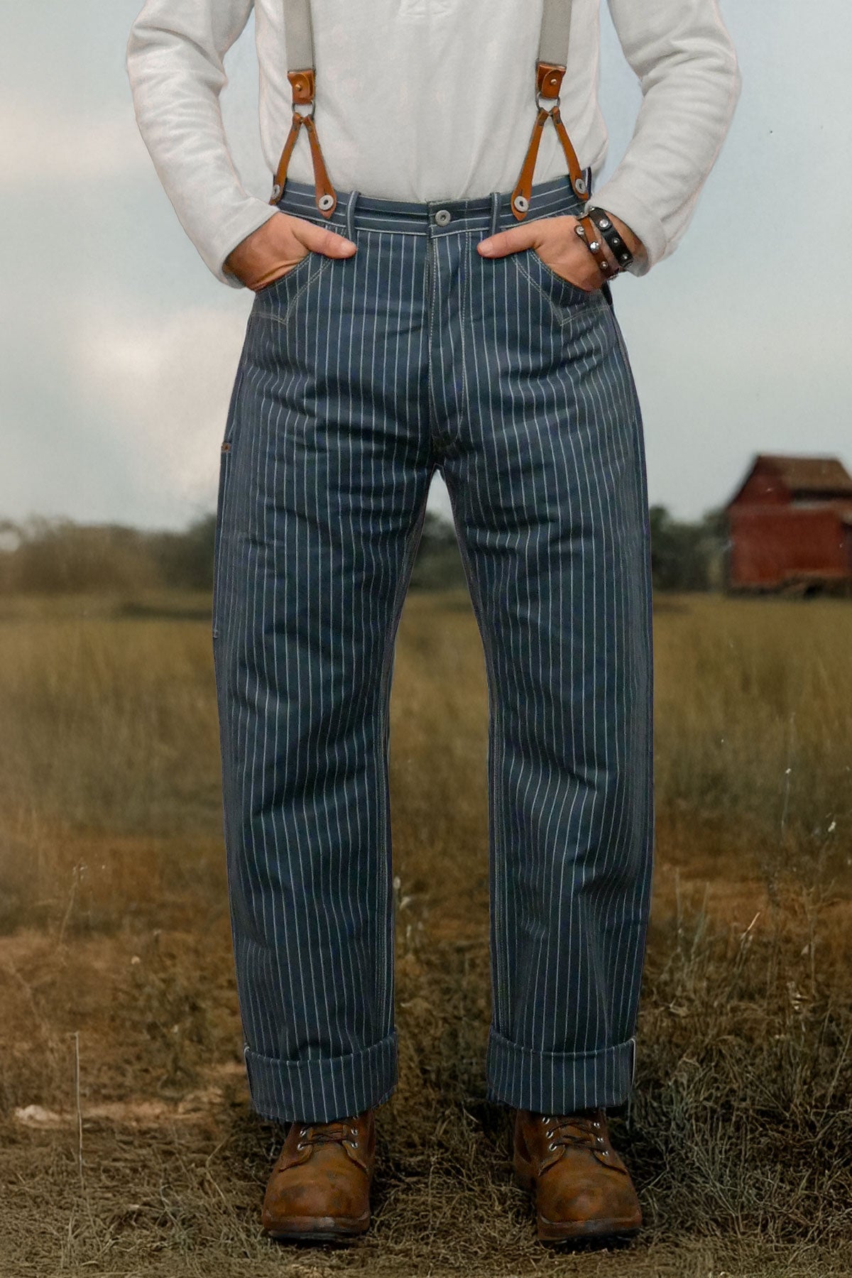 Blue Blanket - IJ2 IT127 WAIST OVERALL, 11.25 oz. Italian Custom Made Selvedge Fabric