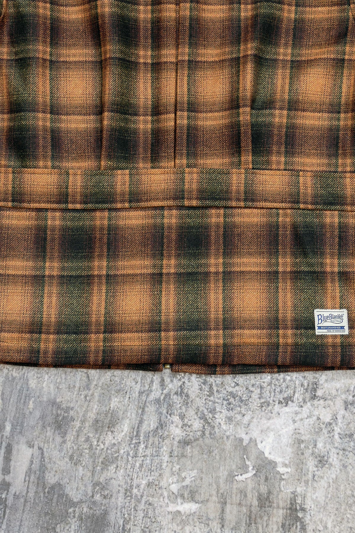 Blue Blanket - Blue Blanket J45 IT173 Wool Plaid Zip Jacket