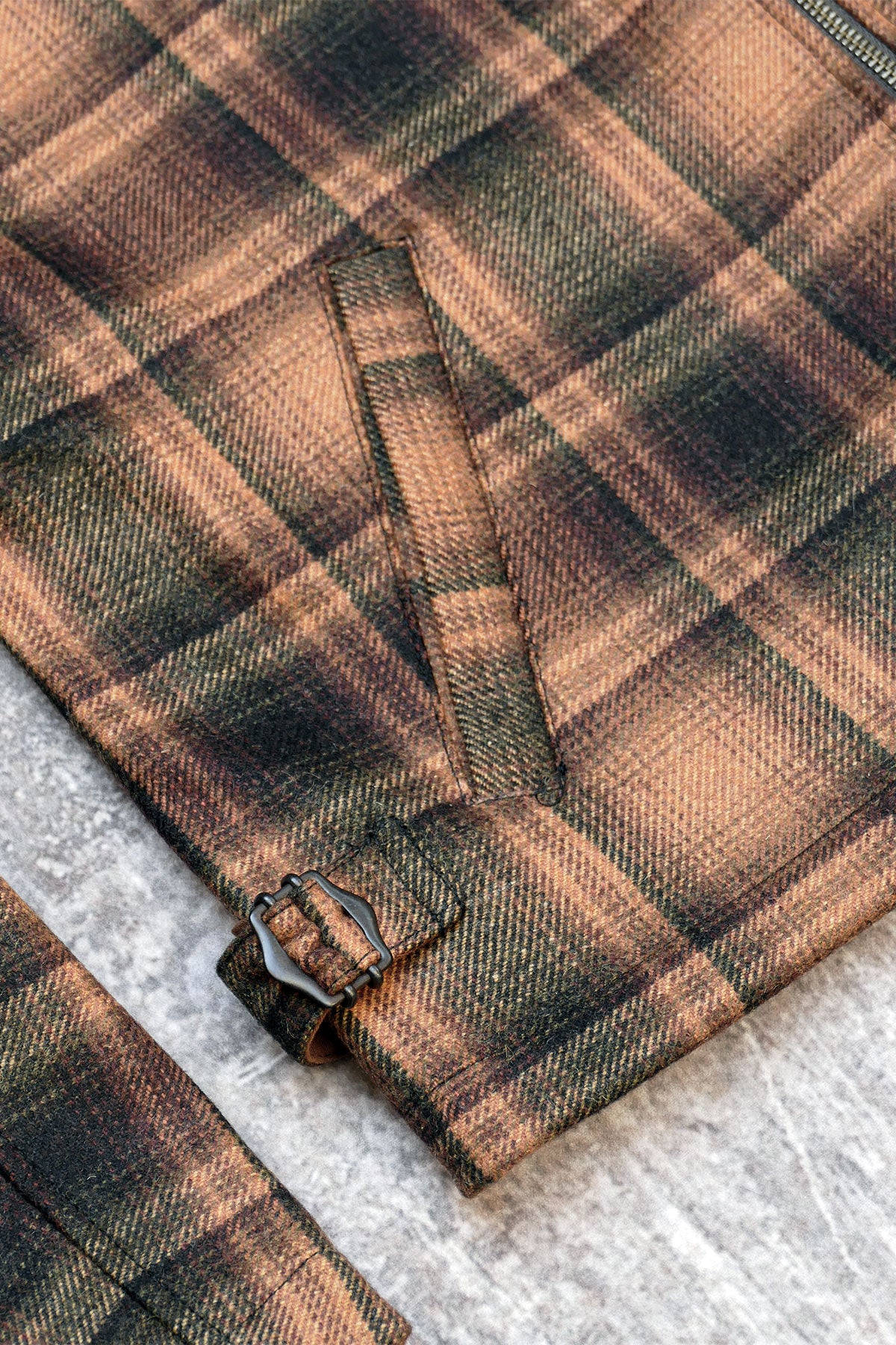 Blue Blanket - Blue Blanket J45 IT173 Wool Plaid Zip Jacket