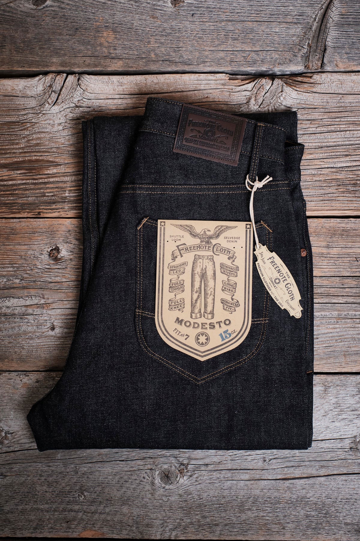 Freenote Cloth - Modesto 15 Ounce Kaihara Unsinged Selvedge Denim – The ...