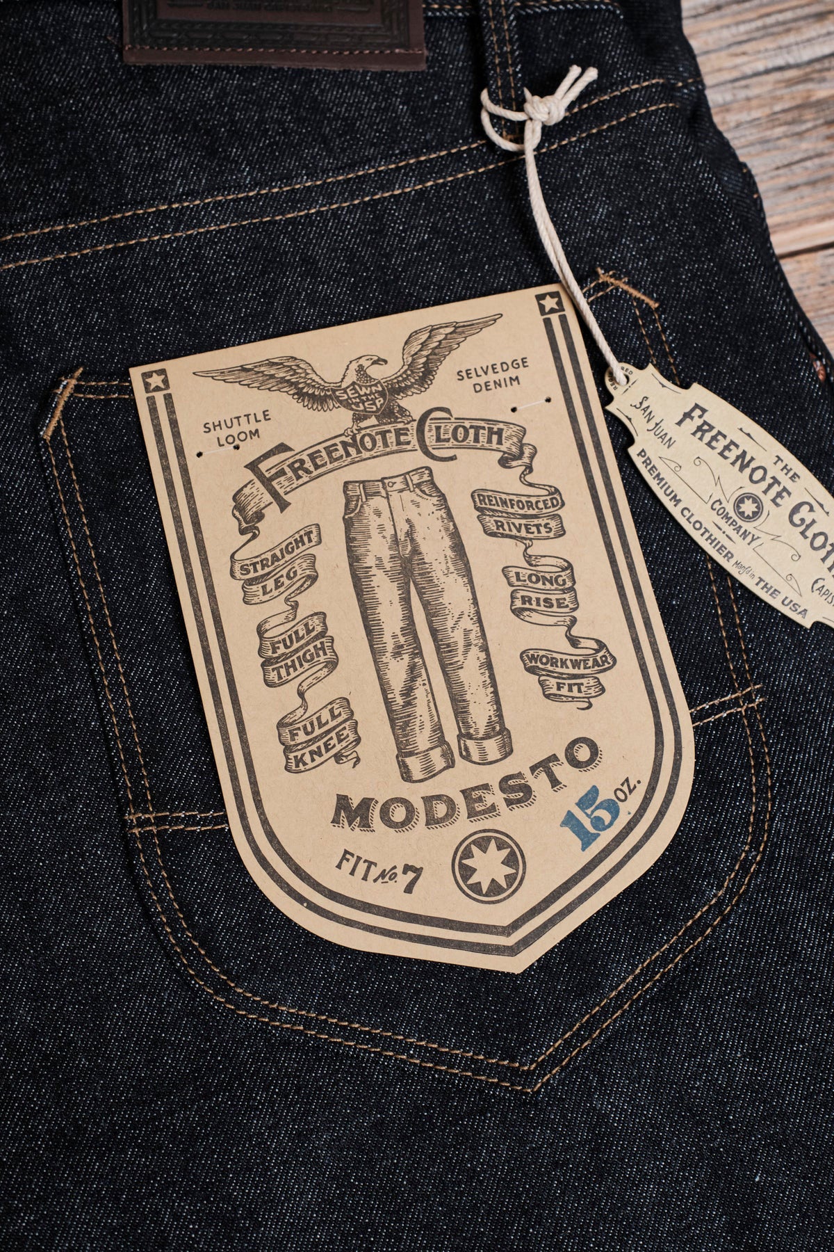 Freenote Cloth - Modesto 15 Ounce Kaihara Unsinged Selvedge Denim – The ...