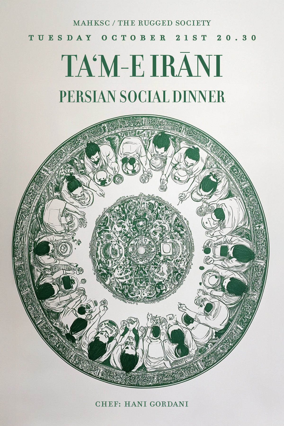 Persian Social Dinner at The General Store - October 21st 20.30