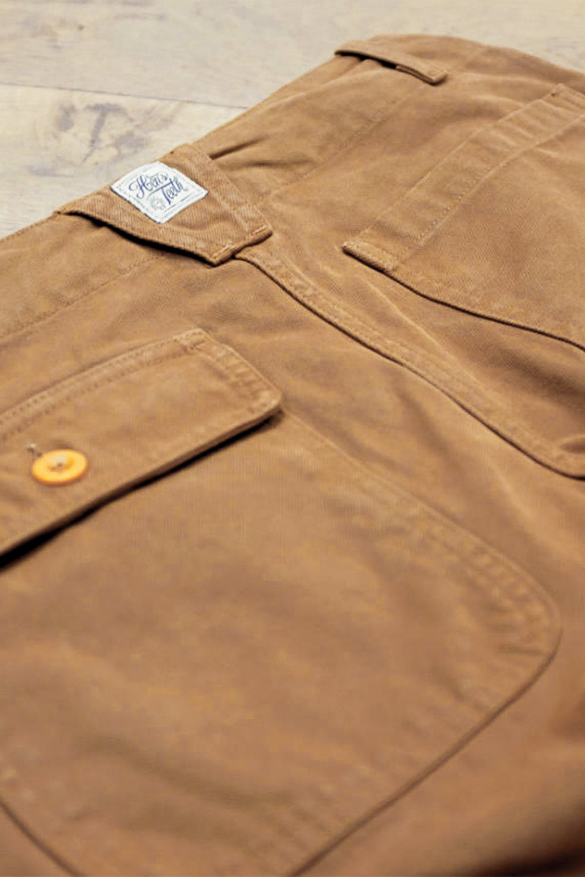 Hen's Teeth - Fatigue Canvas Pants in Beige