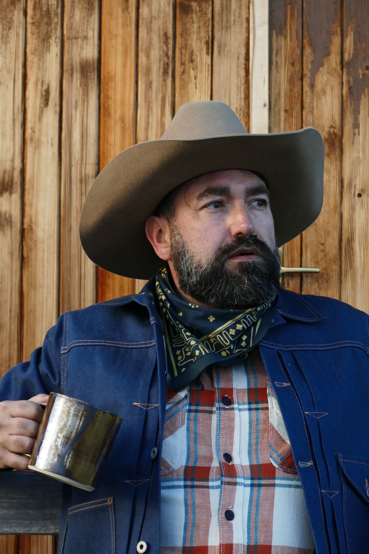 The Rugged Society - Rodeo Cattleman Hat in beige - Handmade to order