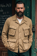 Soundman - Albany Fatigue Jungle Jacket in Khaki Beige
