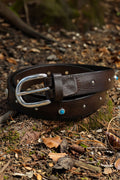 Alberto Luti - Type 319/30 Leather Belt in Dark Brown