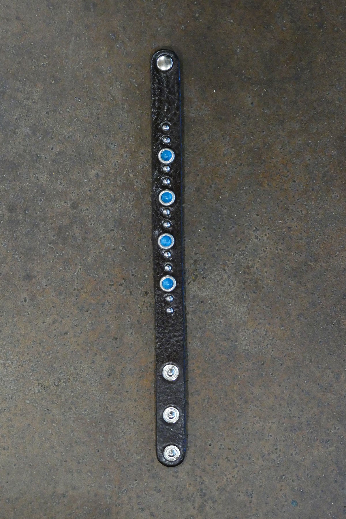 Alberto Luti - Turquoise Trail Leather Bracelet
