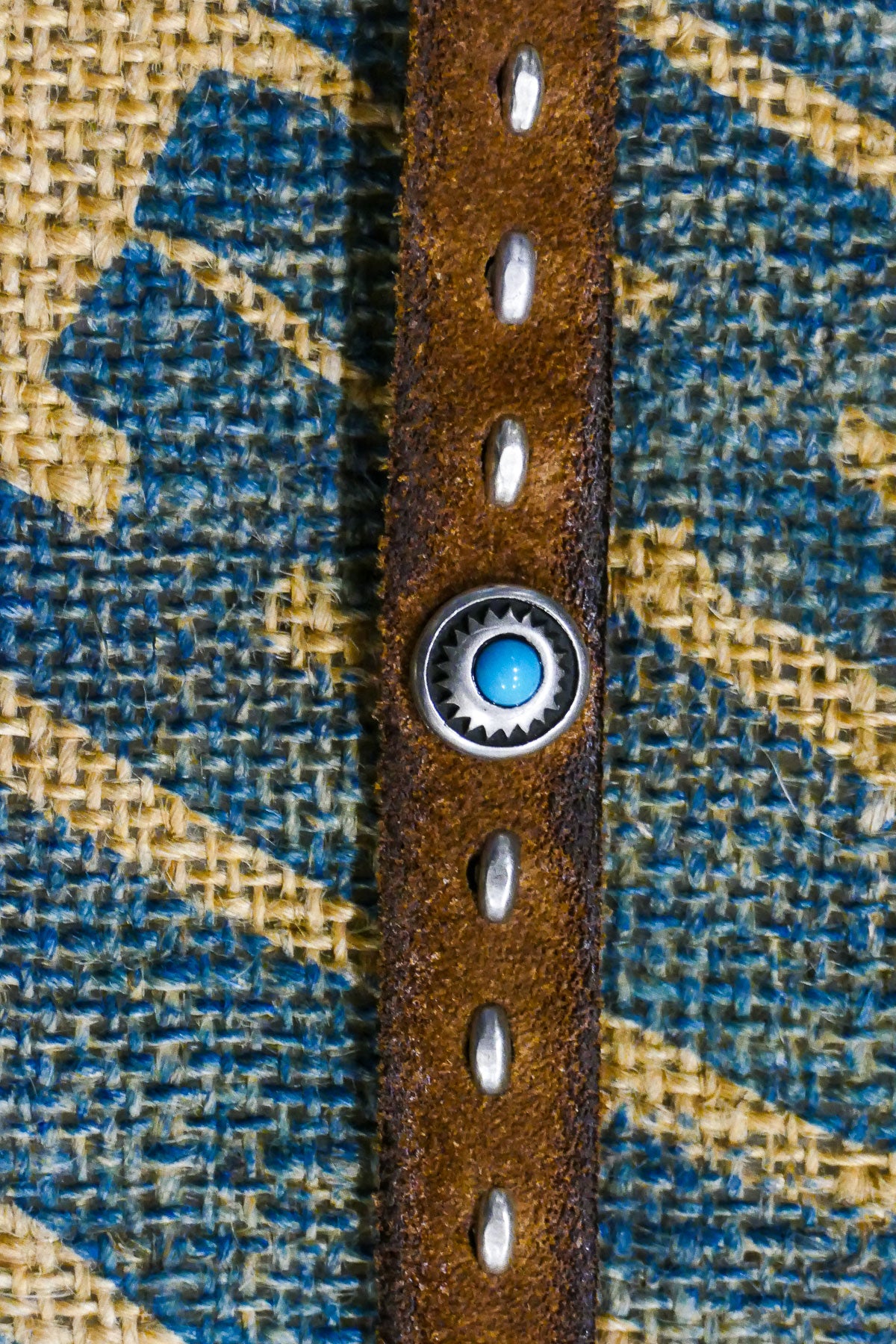 Alberto Luti - Turquoise Bracelet Dot in Suede Leather