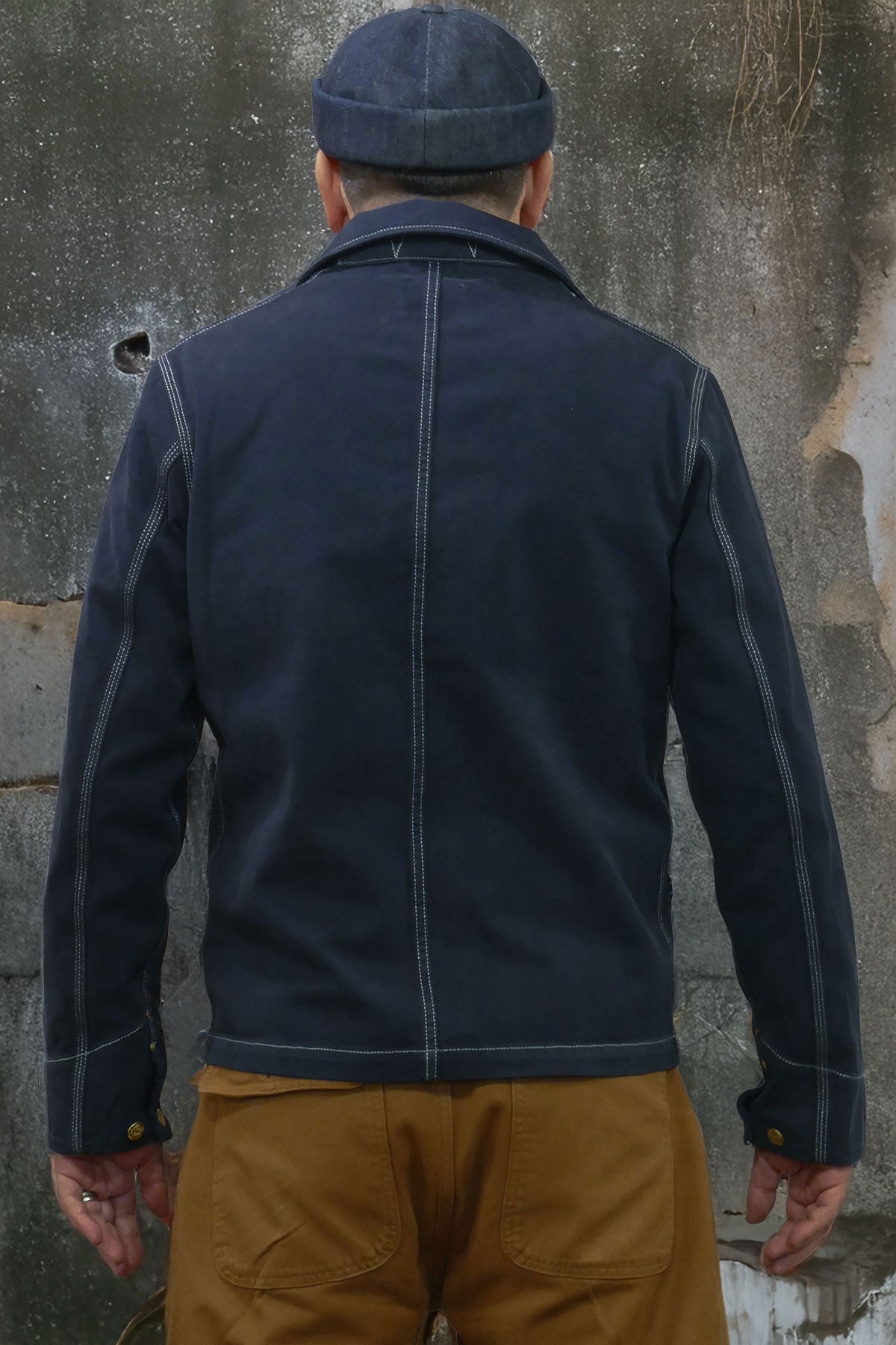 Hen's Teeth - Canvas Work Jacket in Blue