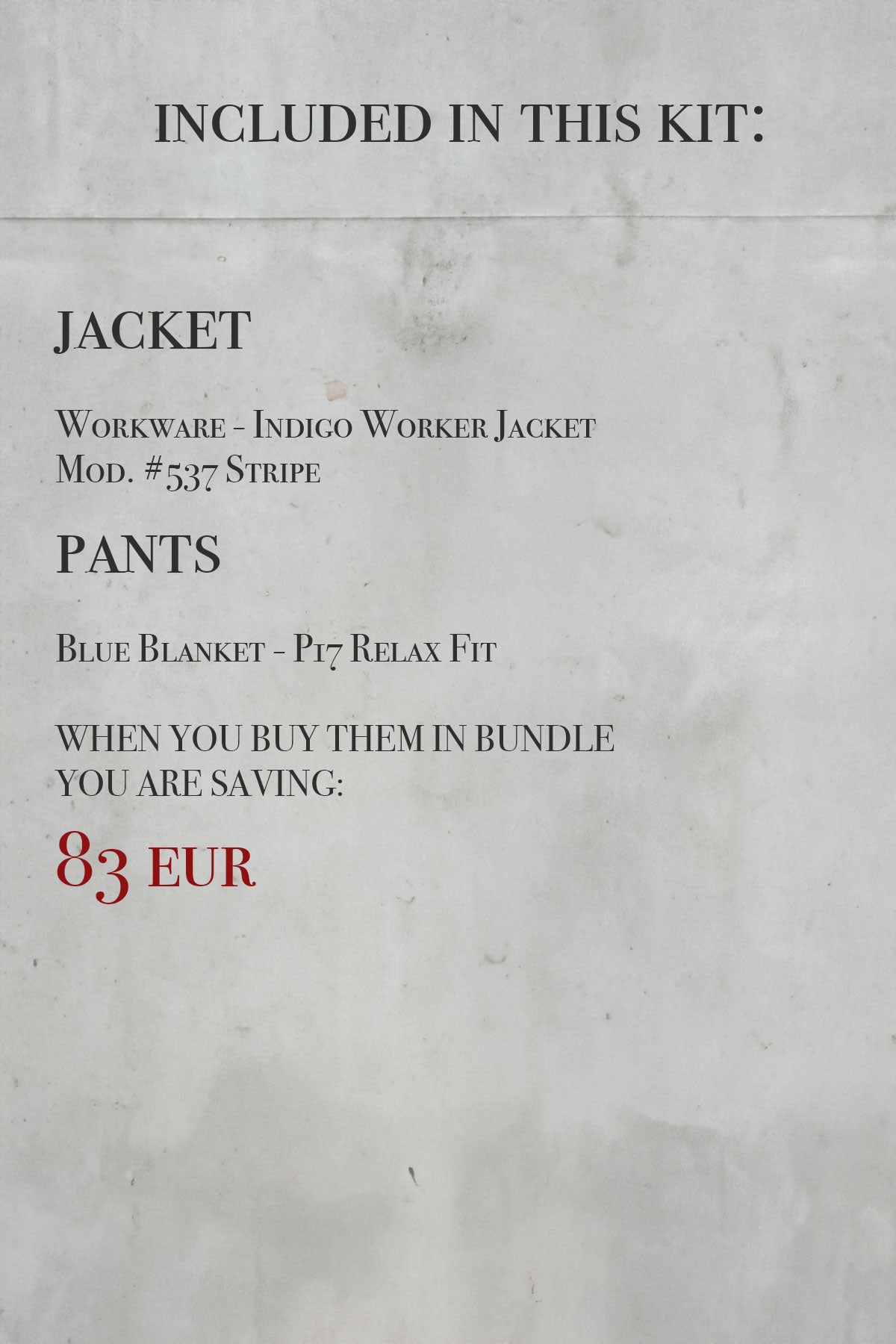 Worker Kit (Workware Shacket + Blue Blanket pants)