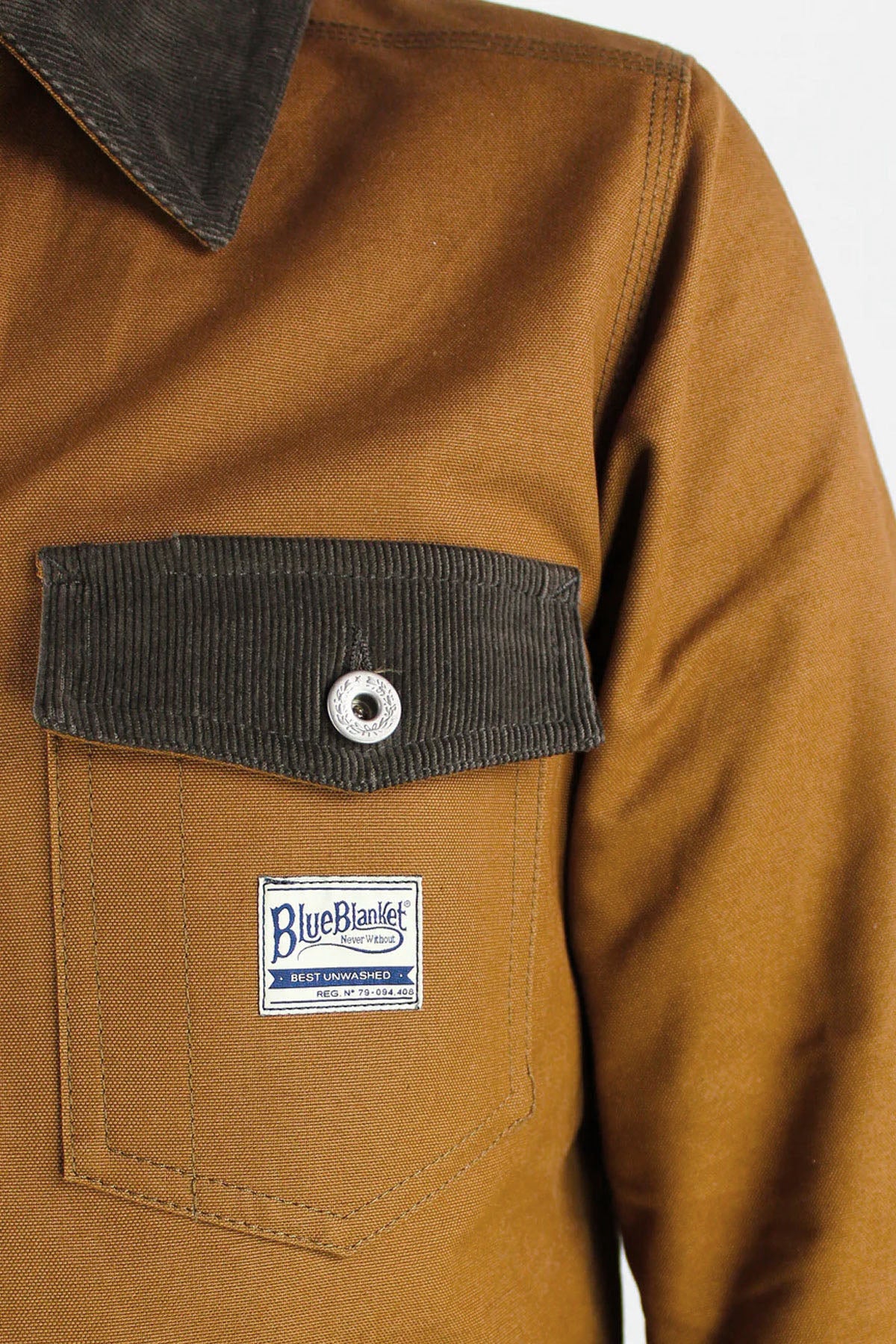 Blue Blanket - J11 IT23 Italian Duck Canvas Worker Jacket Made in Italy