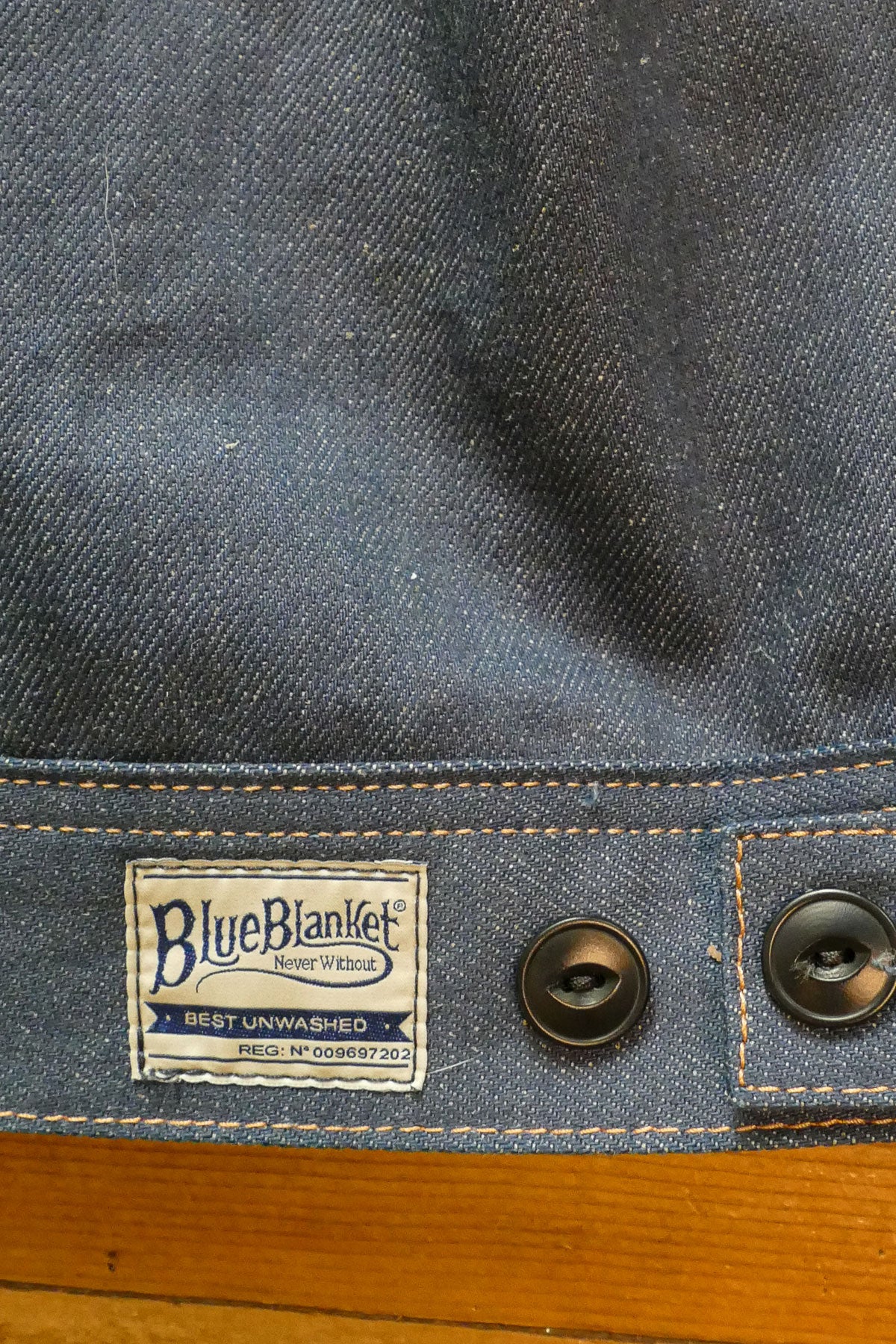 Blue Blanket - J27 IT98 12,5 Oz. Italian Selvedge Denim Type II Jacket in Vintage Blue