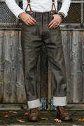 Blue Blanket - P08 IT66 Waist Overall - Italian Brown Denim
