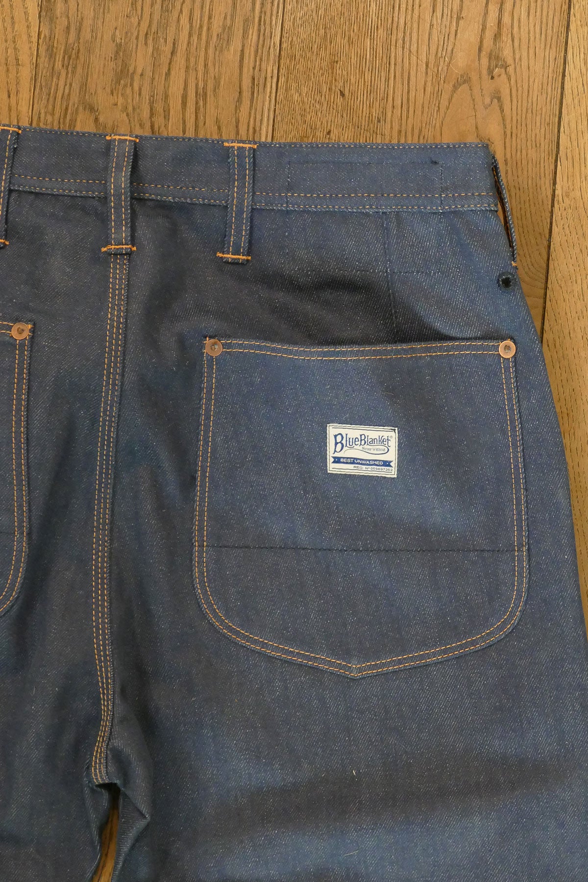 Blue Blanket - P33 IT98 12,5 Oz. Italian Selvedge Denim Work Pants in Vintage Blue
