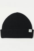 Merz b. Schwanen - BEANIE01L Watch Cap, Merino Wool, Modern Fit in Deep Black