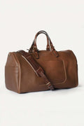 Bleu de Chauffe - Hobo Travel Duffle Leather Bag - Amber Brown
