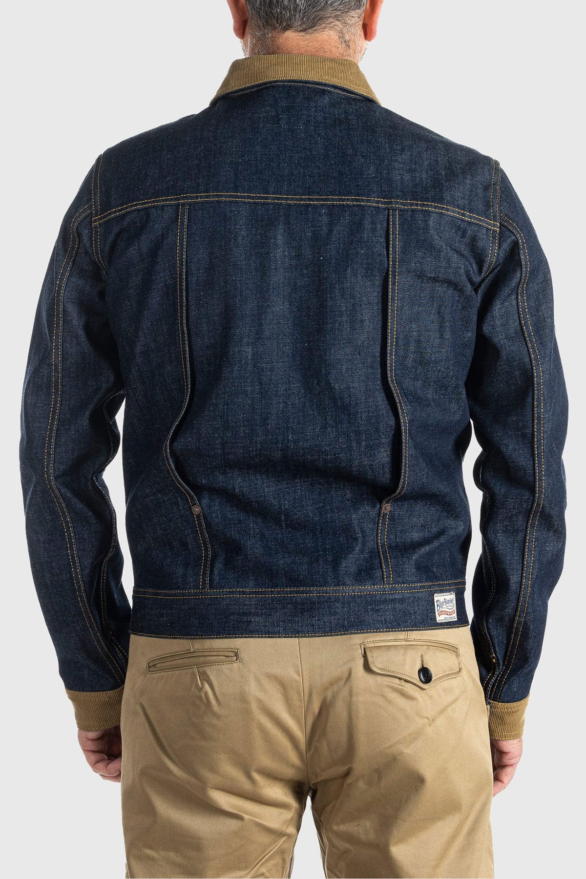 Blue Blanket - J36 IT40 Corduroy Collar 12 oz. Denim Jacket in pure indigo