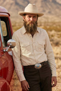 West Major - Bone Ecru Denim Shirt