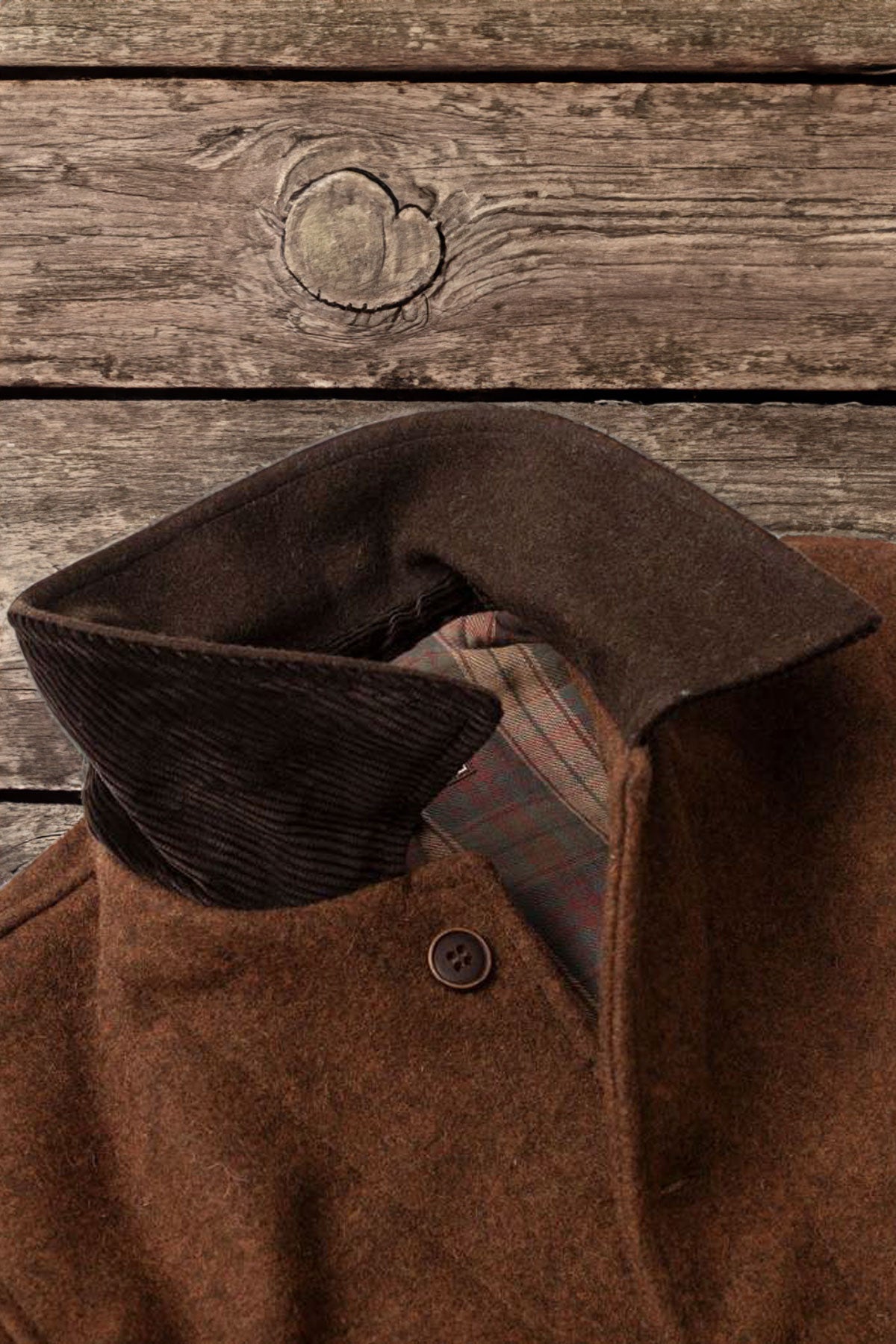 A Piece of Chic - Bootlegger Burel Wool (800g) Jacket in Brown