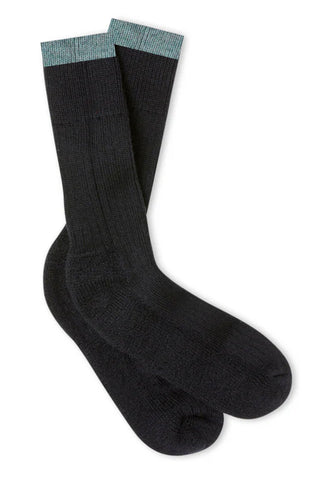 Peregrine - British Wool Socks in Dark Navy