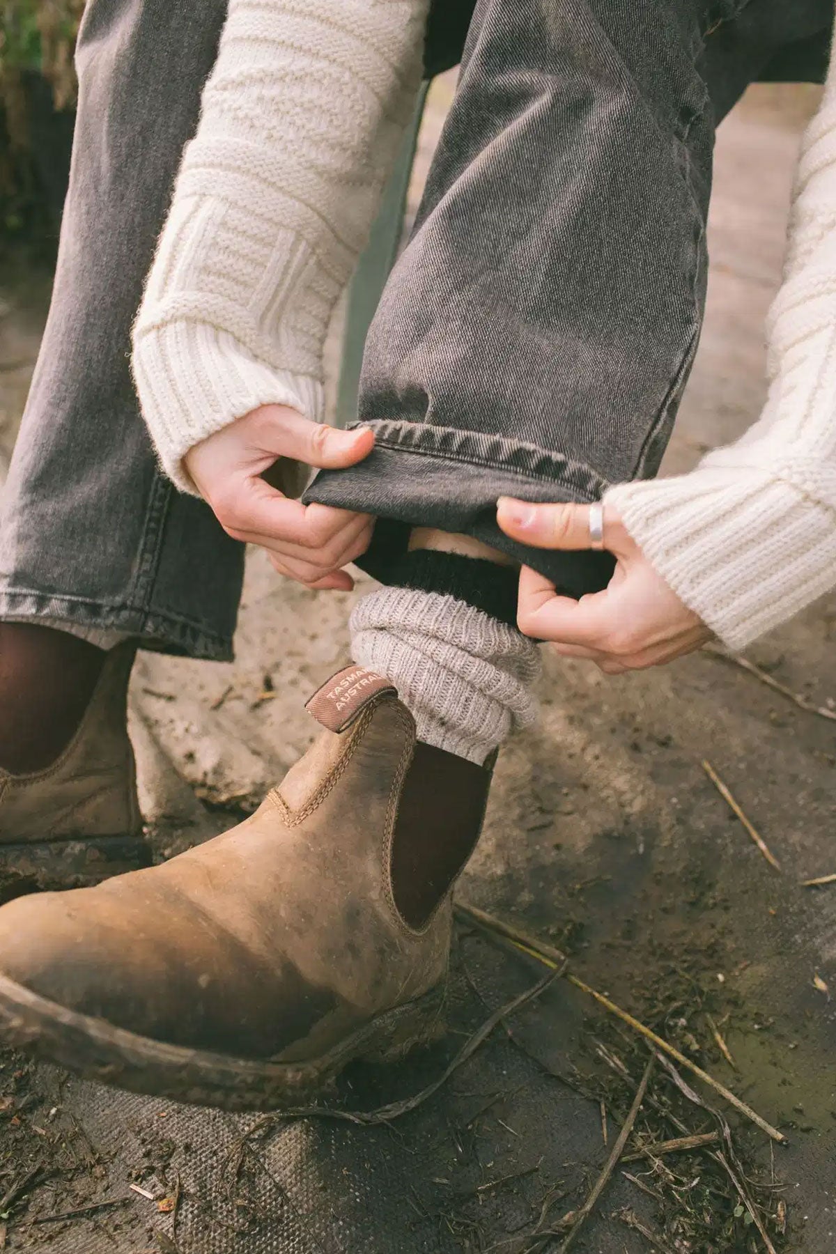 Peregrine - British Wool Socks in Skiddaw