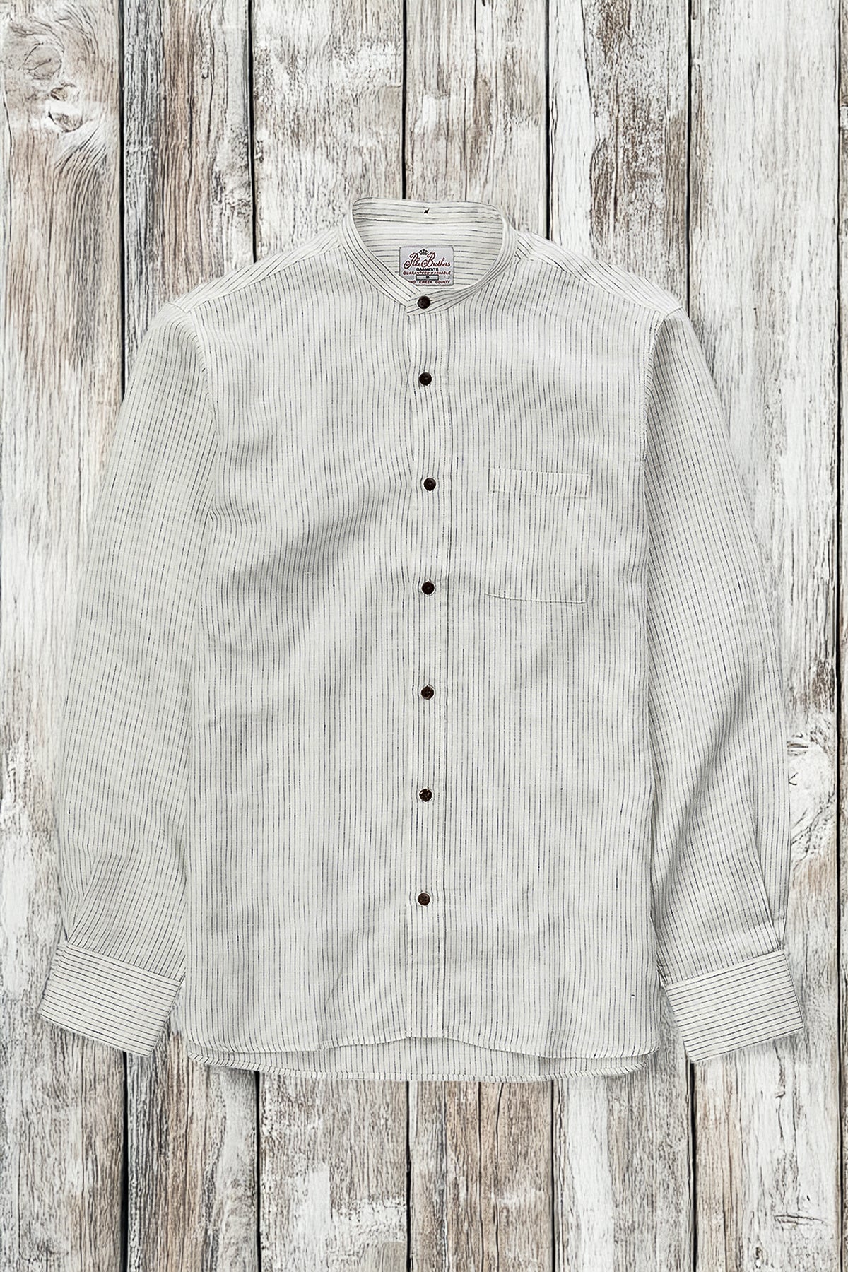Pike Brothers - 1923 Buccanoy Linen Shirt (Blue / White)