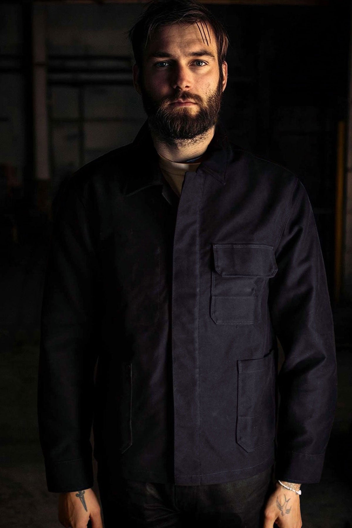 Freenote Cloth - CC-1 Moleskin Chore Coat in Navy