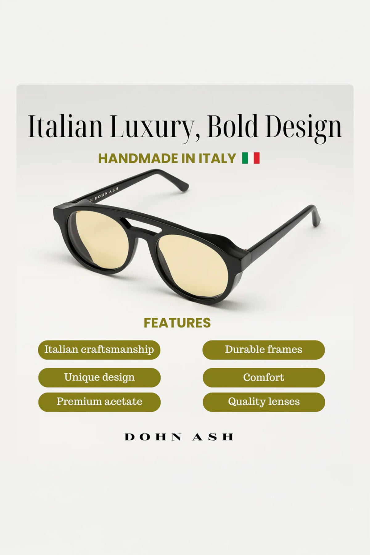 Dohn Ash - The Director Sunglasses Black Edition – The Rugged Society