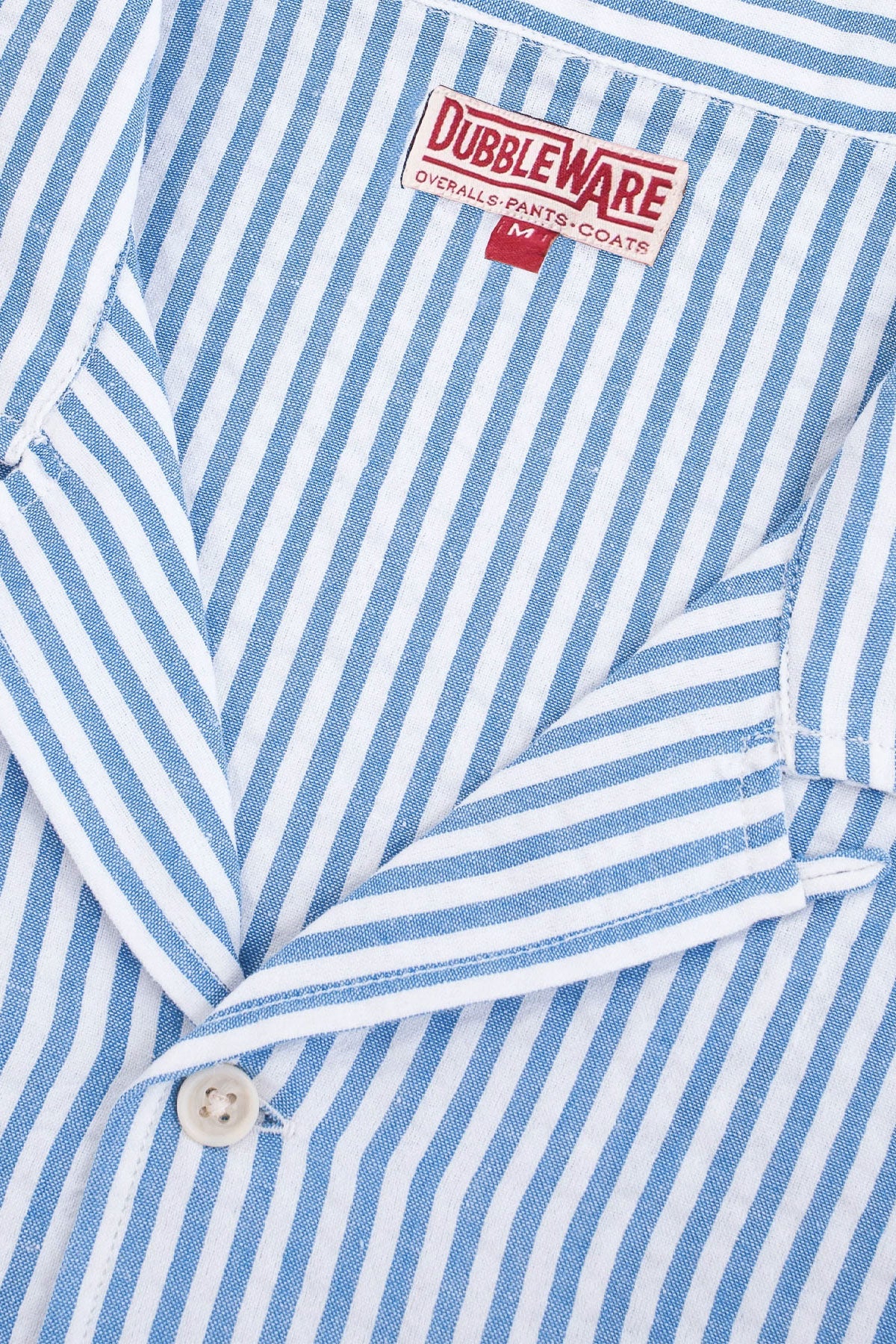 Dubbleware - Quincy Seersucker Camp Shirt - Navy Stripe