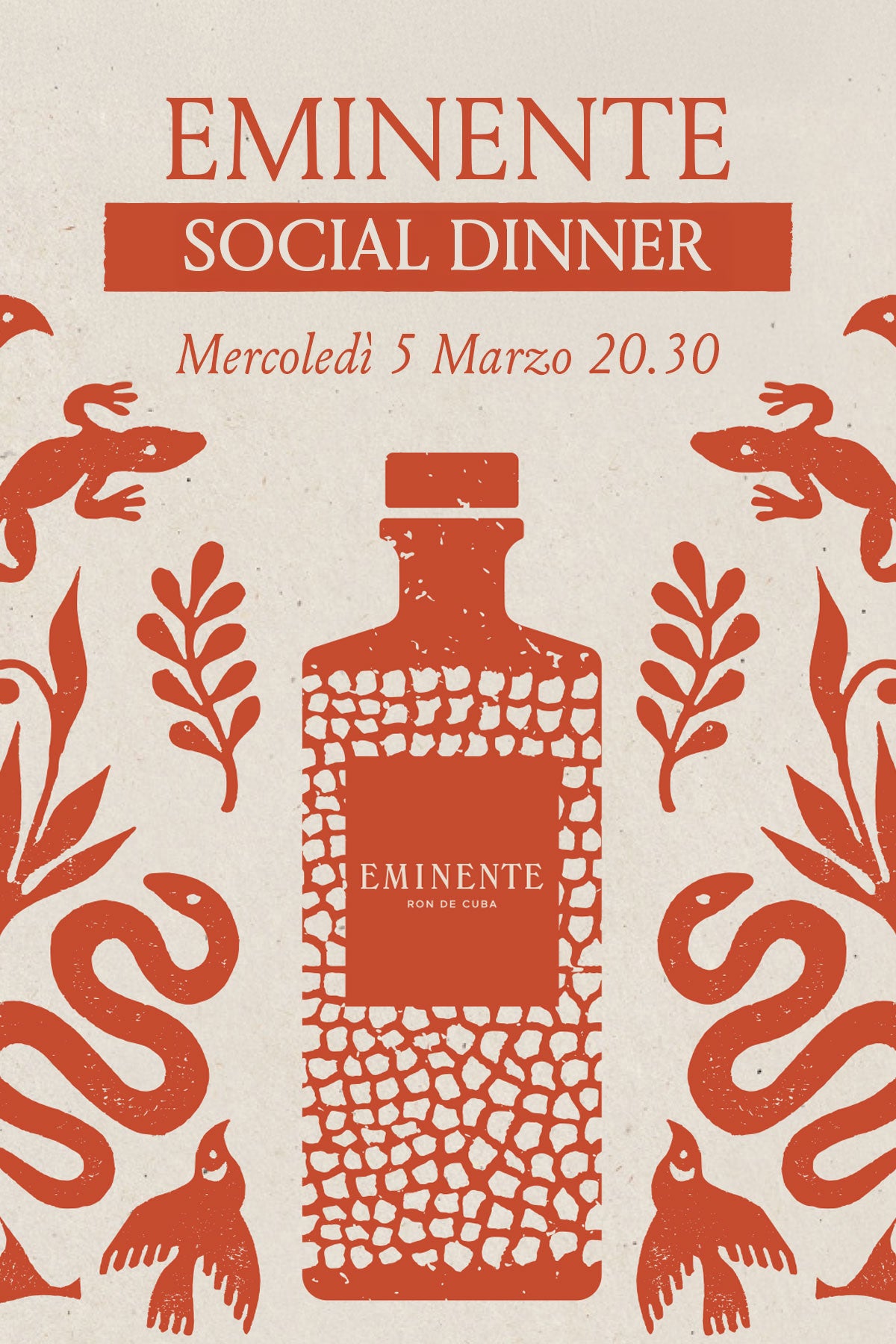 Eminente Social Dinner Vol. 01 - March 5th 20.30