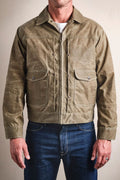 Freenote Cloth - Faro Jacket 10 Ounce Tobacco Waxed Canvas with Red Southwest body Lining