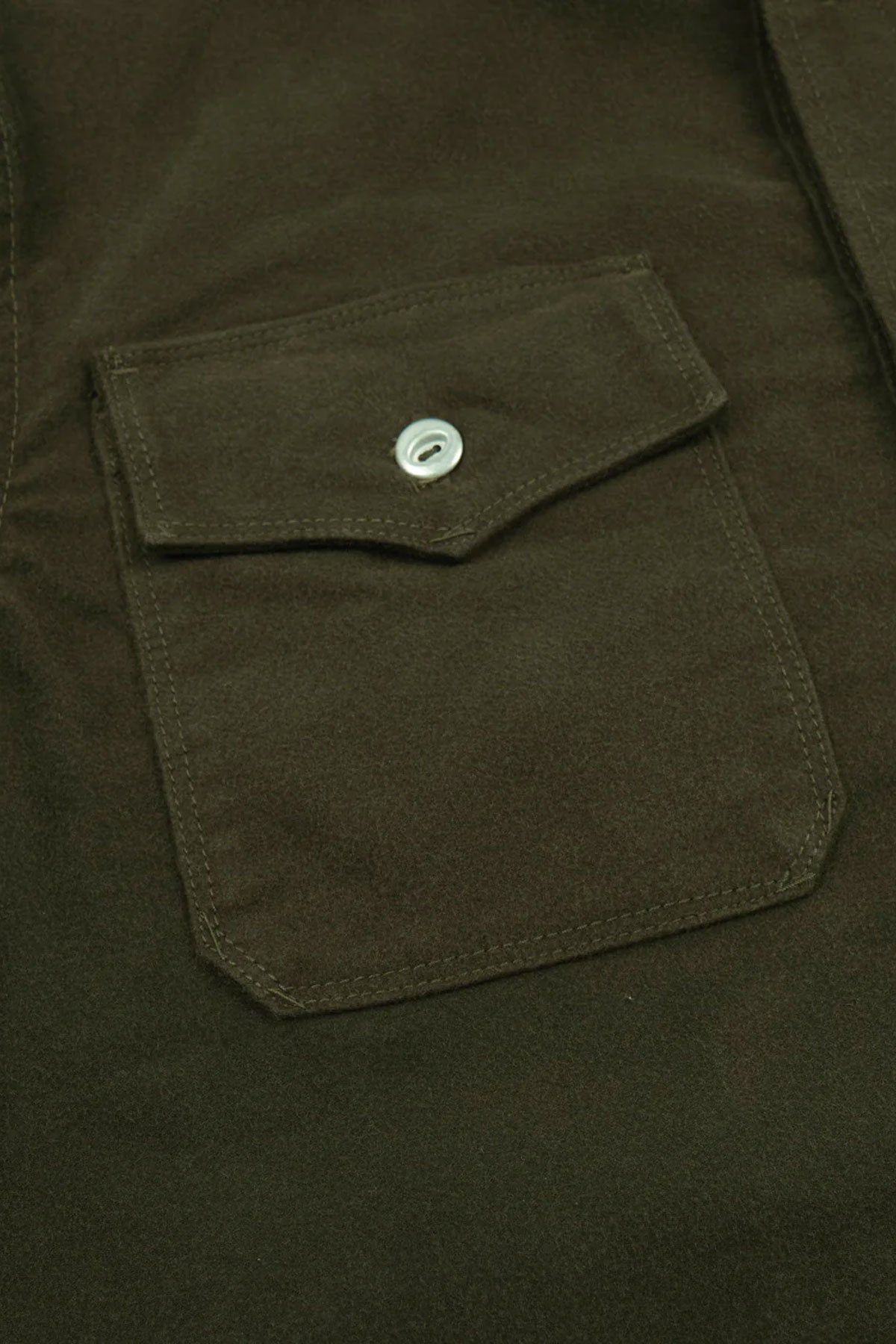 Freenote Cloth - Scout Sportsman Shirt in Moleskin Olive