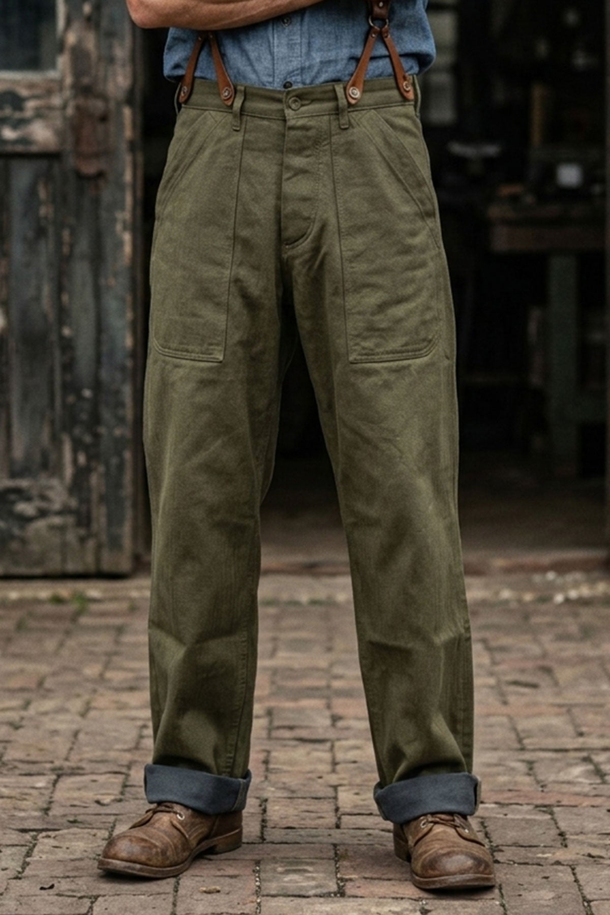Fleurs de Bagne - Metis Khaki HBT Cargo Pants – The Rugged Society