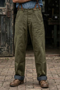 Fleurs de Bagne - Metis Khaki HBT Cargo Pants
